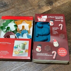 Holiday Cookie Cutters and Chocolate Mold Set